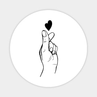 korean gesture love heart Magnet